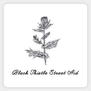 Black Thistle Sticker